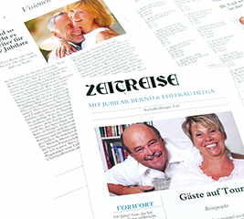 Geburtstagszeitung als ganz persönliches Geschenk, Festschrift oder Dankeschön