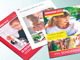 Mit einer Zeitung anstelle einer Karte danke sagen
