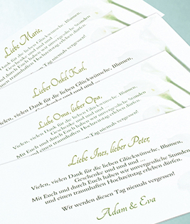 Ihre gesamte Hochzeitspapeterie im selben Design