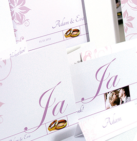 Ihre gesamte Hochzeitspapeterie im selben Design