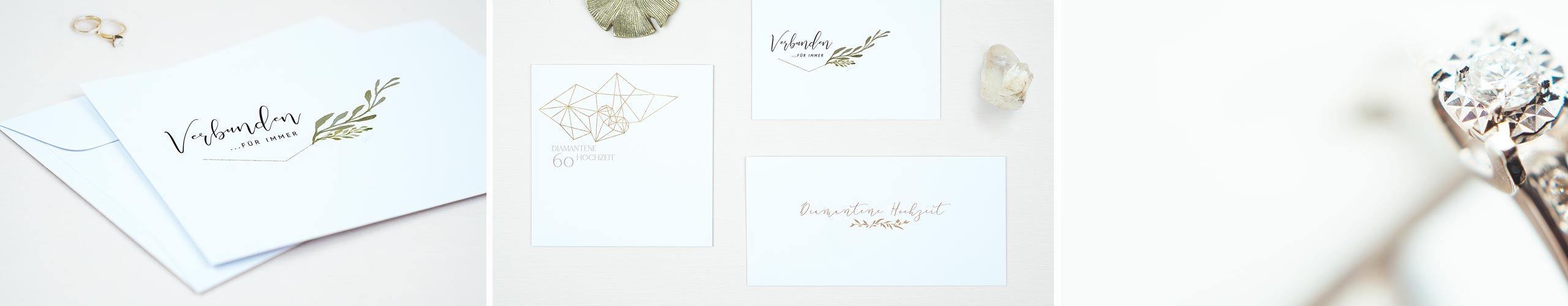 Umschläge mit Design zur Diamantenen Hochzeit