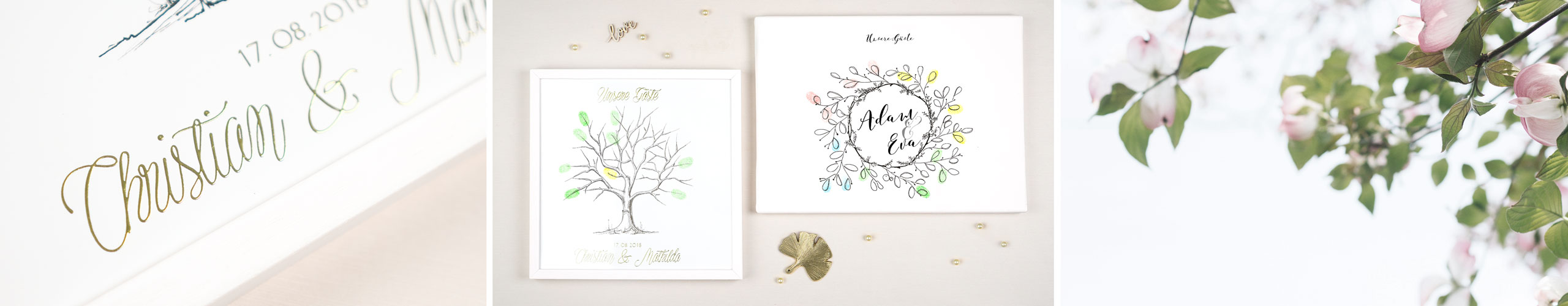 Jetzt Fingerabdruck-Leinwand bequem online gestalten Fingerabdruck-Leinwände mit verschiedenen Motiven