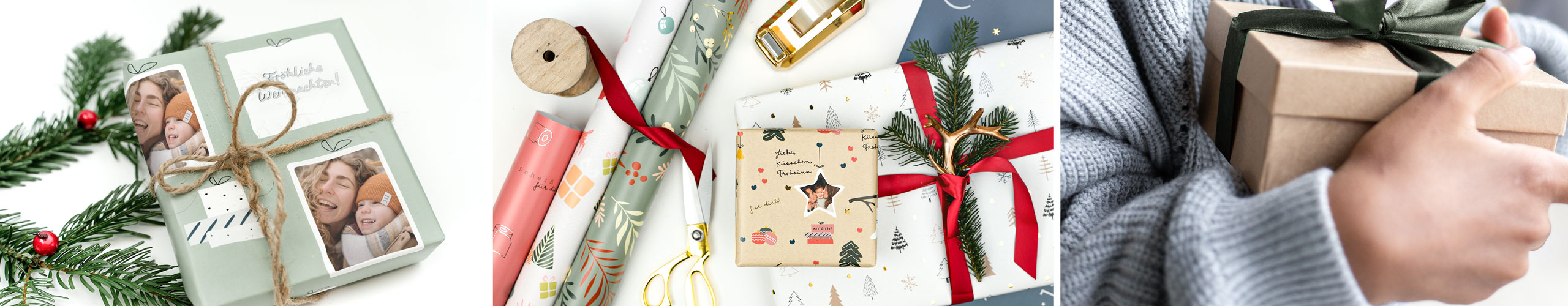 Personalisiertes Geschenkpapier zum Weihnachtsfest