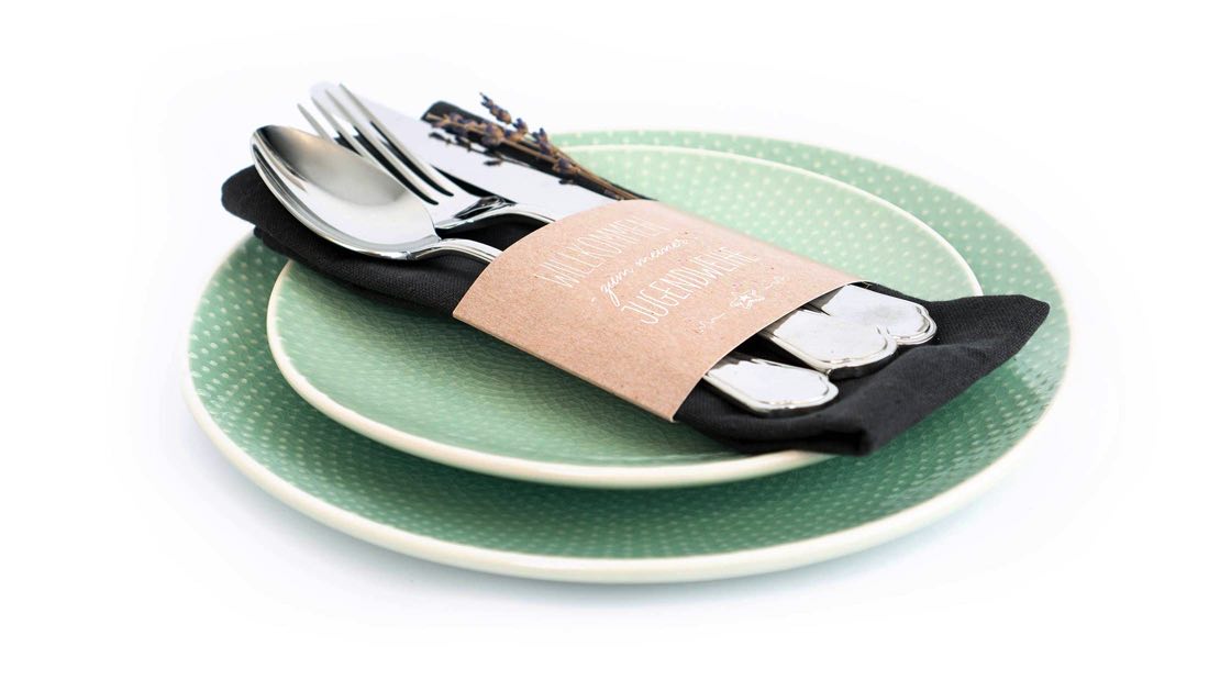 Bestecktaschen und Serviettenanhänger