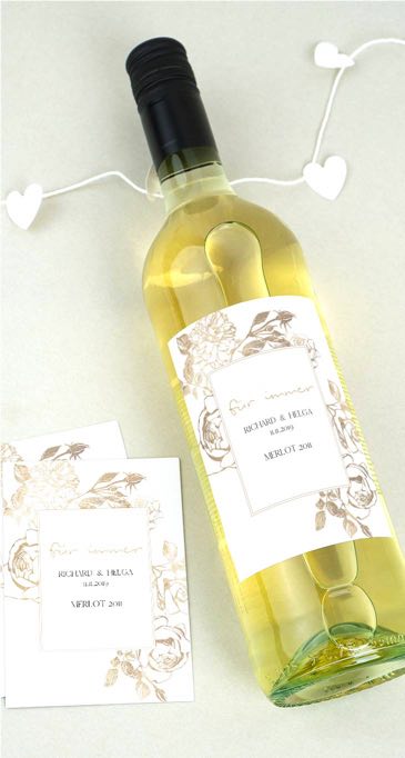 Weinetiketten Hochzeit Weinetiketten Hochzeit