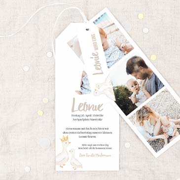 Einladungskarte Trio